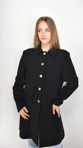 Cappotto con bottoni gioiello