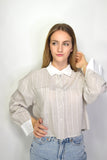 Camicia corta a righe