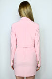 GIACCA SPENCER CORTA DOPPIOPETTO ROSA