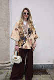 KIMONO IN BROCCATO CON CINTURA