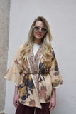KIMONO IN BROCCATO CON CINTURA