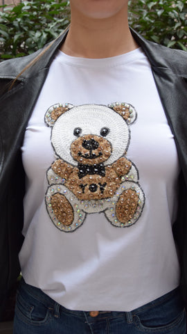 T-SHIRT ORSO E STRASS VERSIONI VARIE