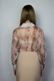 CAMICIA MANICHE LUNGHE TRASPARENZE EFFETTO MARMO