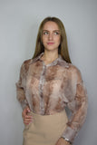 CAMICIA MANICHE LUNGHE TRASPARENZE EFFETTO MARMO