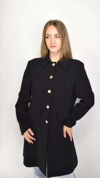 Cappotto con bottoni gioiello