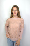 Maglia cappa con ricamo