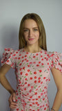 Abito Karin Rosa con ciliegie