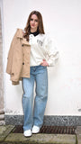 Trench corto beige
