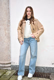 Trench corto beige