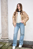 Trench corto beige