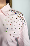 Camicia con strass