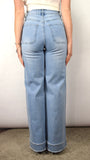 JEANS A PALAZZO CON STRASS