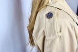 TRENCH CROP IN COTONE BEIGE