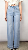 JEANS A PALAZZO CON STRASS