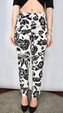 Pantalone skinny a fiori