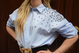 Camicia con strass