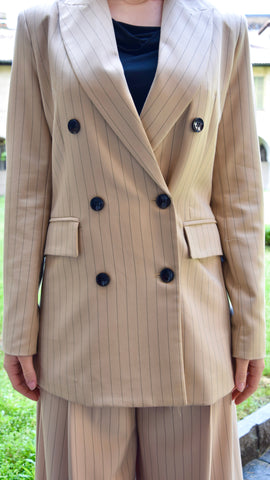 Blazer doppio petto gessato