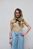 PANTALONE CHAMBRIE CON ELASTICO IN VITA